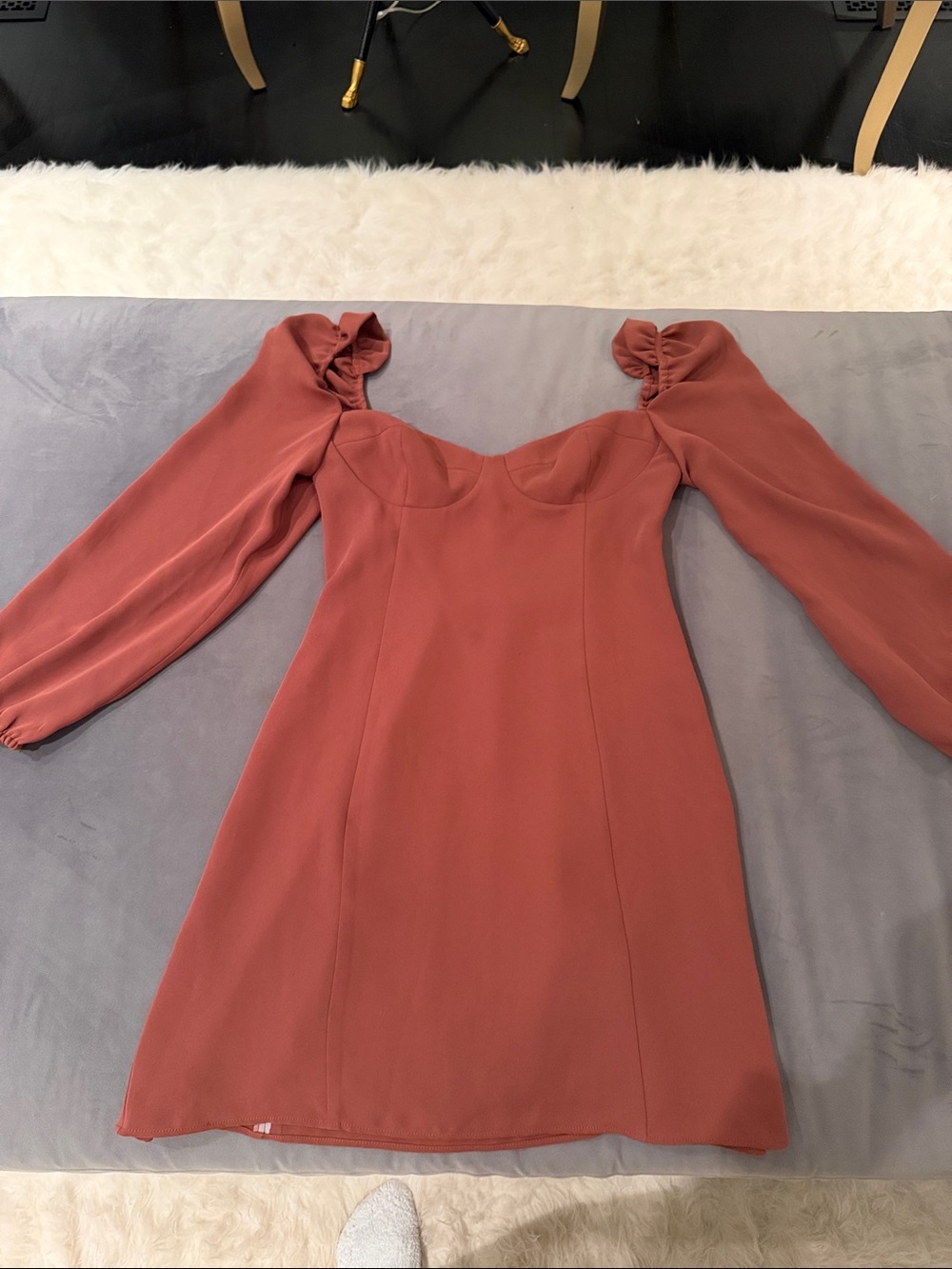 Wilfred by Aritzia Long Sleeve Sweetheart Dress Like New Sz 8